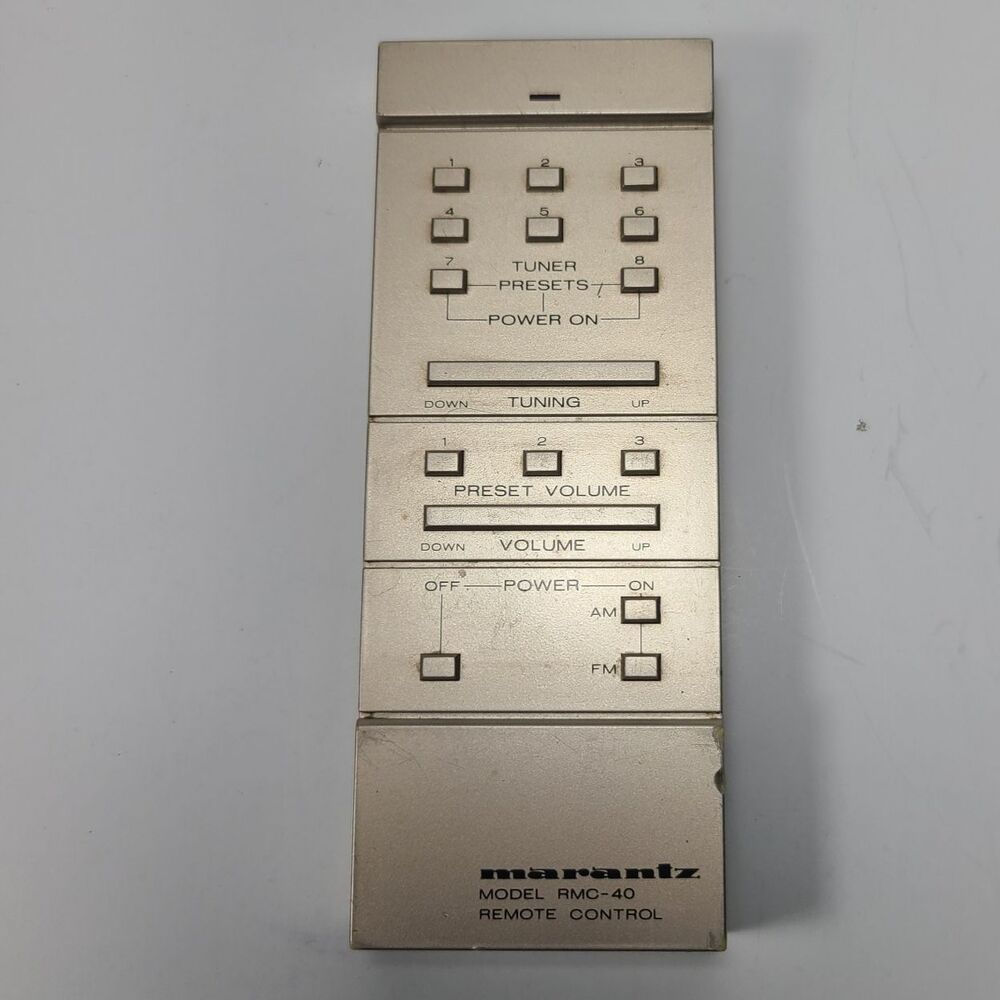 Genuine Marantz RMC-40 Remote Control Unit Clean Battery Terminal Tested Vntage - Picture 4 of 9